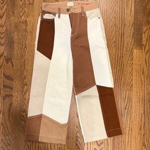 Alice + Olivia Colorblock Patchwork Pants